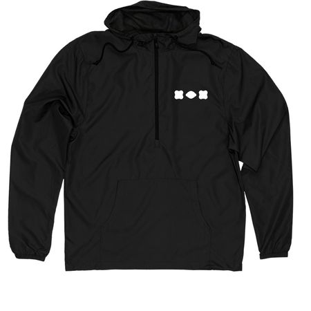 Boat House Windbreaker, a Black Quarter-Zip Windbreaker