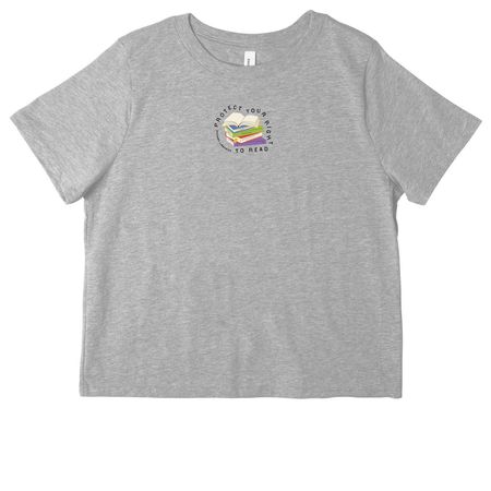 Protect Your Right to Read - Women's Cut, a Athletic Heather Women's Heavyweight Tee
