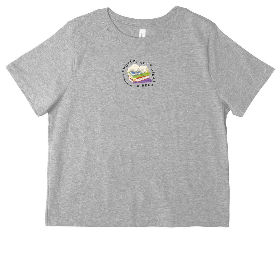 Protect Your Right to Read - Women's Cut, a Athletic Heather Women's Heavyweight Tee