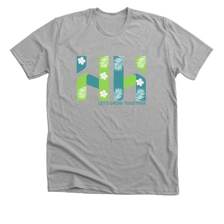 Let's Grow Together, a Athletic Heather Premium Unisex Tee