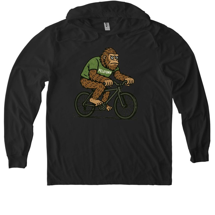 2026 Bigfoot biker, a Space Black Allmade Eco Triblend Hoodie Tee