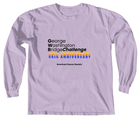 40th Anniversary Merch, a Orchid Comfort Colors Long Sleeve Tee