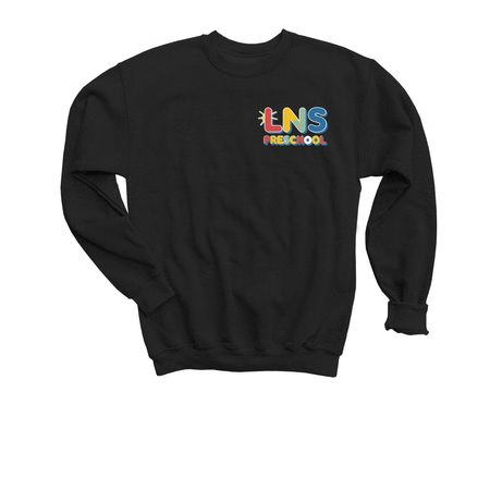 Colorful Design, a Black Youth Crewneck Sweatshirt