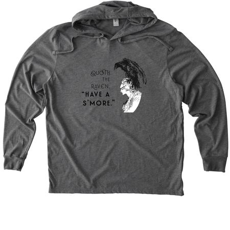 Best American S'mores, a Aluminum Grey Allmade Eco Triblend Hoodie Tee