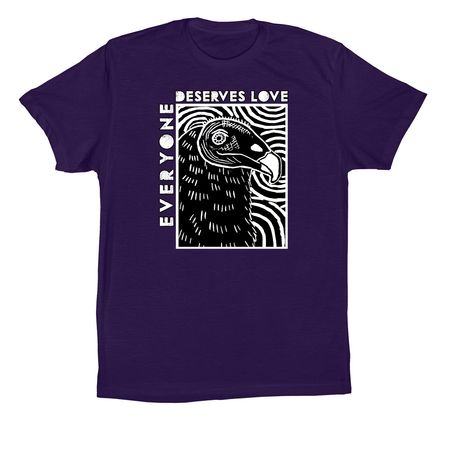 Everyone Deserves Love, a Team Purple Premium Cotton Tee