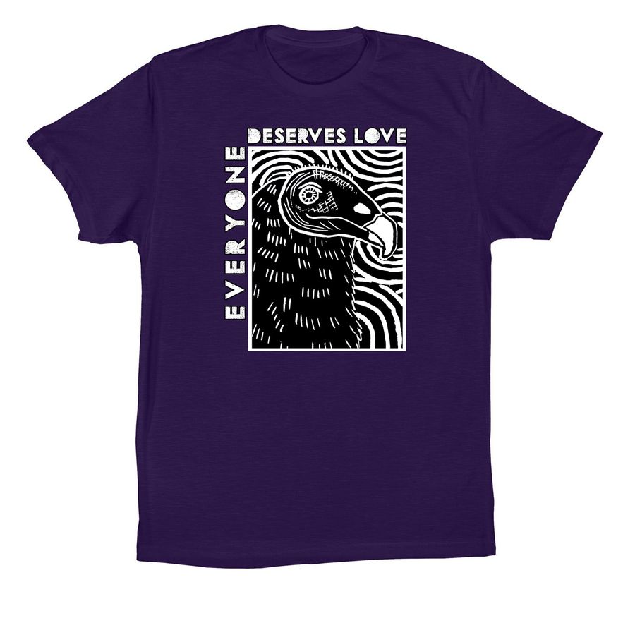 Everyone Deserves Love, a Team Purple Premium Cotton Tee