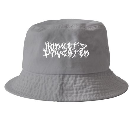 HD Heavy Metal Bucket Hat, a Grey Printed Bucket Hat