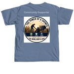 ServeComm Merchandise&nbsp;, a Blue Jean Comfort Colors Unisex Tee (back-view)