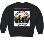 ServeComm Merchandise&nbsp;, a Black Softstyle Crewneck Sweatshirt (back-view)