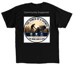ServeComm Merchandise&nbsp;, a Black Classic Unisex Tee (back-view)