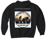 ServeComm Merchandise&nbsp;, a Black Gildan Softstyle Pullover Hoodie (back-view)