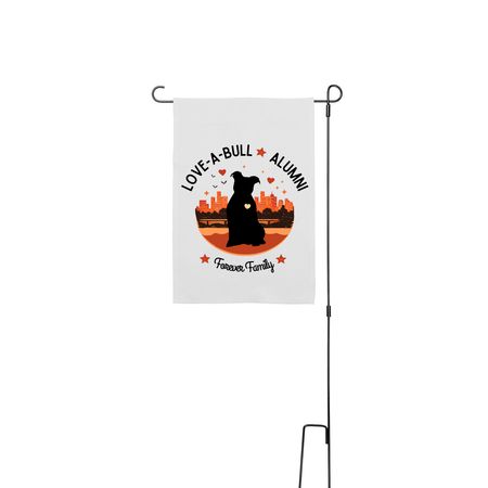 LAB Alumni, a White 12" x 18" Yard Flag with Stake