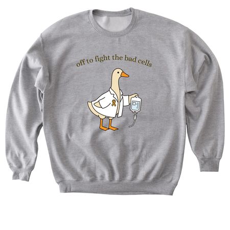 Oncology Goose, a Sport Grey Softstyle Crewneck Sweatshirt