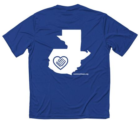 Travel Volunteer Performance Tee, a True Royal Classic Performance Tee (back-view)