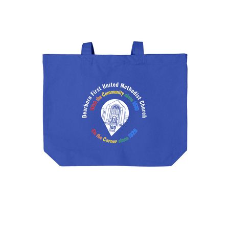 Celebration Cotton Tote, a True Royal Cotton Canvas Tote Bag