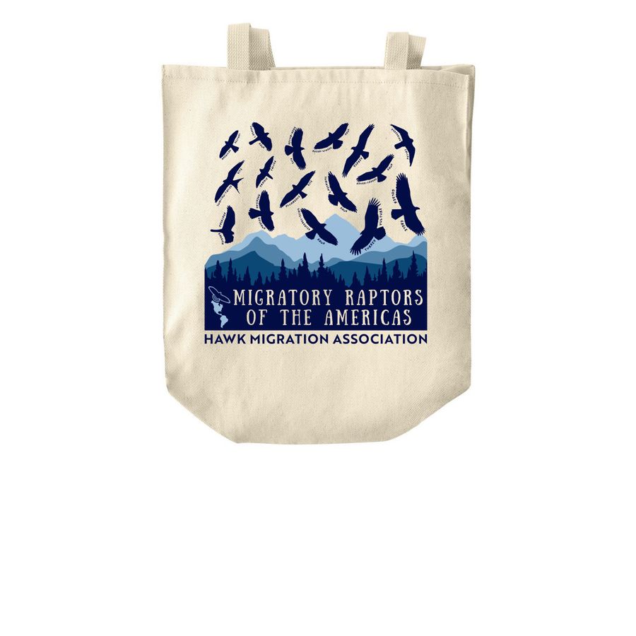 Migratory Raptors of the Americas Tote, a Natural Over-the-Shoulder Shopping Tote Bag