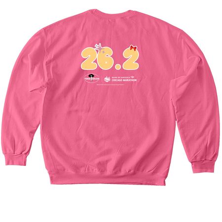 Team Gilda: Marathon Era, a Pink Lemonade Softstyle Crewneck Sweatshirt (back-view)