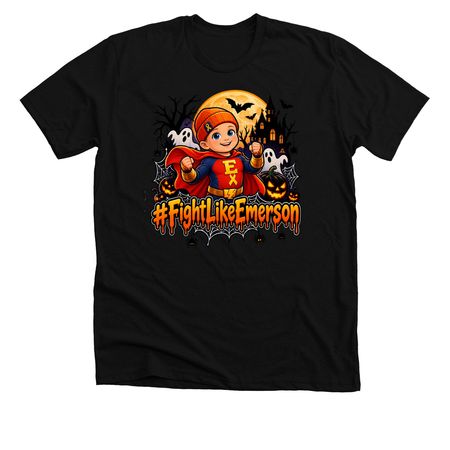 No Tricks, Just Hope ? #FightLikeEmerson, a Solid Black Blend Premium Unisex Tee