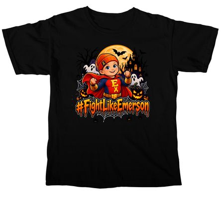 No Tricks, Just Hope ? #FightLikeEmerson, a Black Comfort Colors Unisex Tee