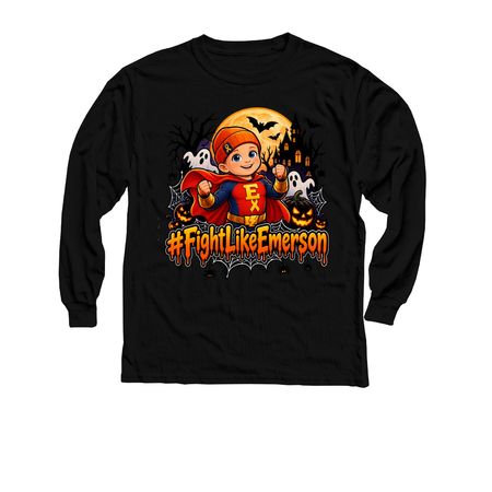 No Tricks, Just Hope ? #FightLikeEmerson, a Black Youth Long Sleeve Tee