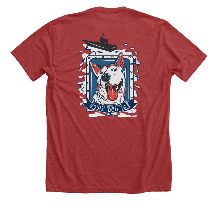 2022-2023 DoD Mascot, Nala, a Heather Canvas Red Premium Unisex Tee