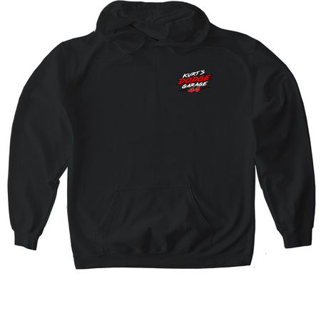 Dodge Garage, a Black Gildan Softstyle Pullover Hoodie