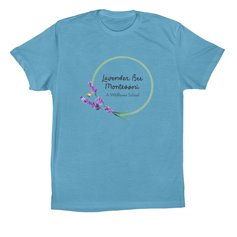 Lavender Bee Adult & Youth Apparel, a Ocean Blue Premium Cotton Tee