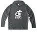 Hoops, a Dark Smoke Grey UV Performance Long Sleeve Hoodie