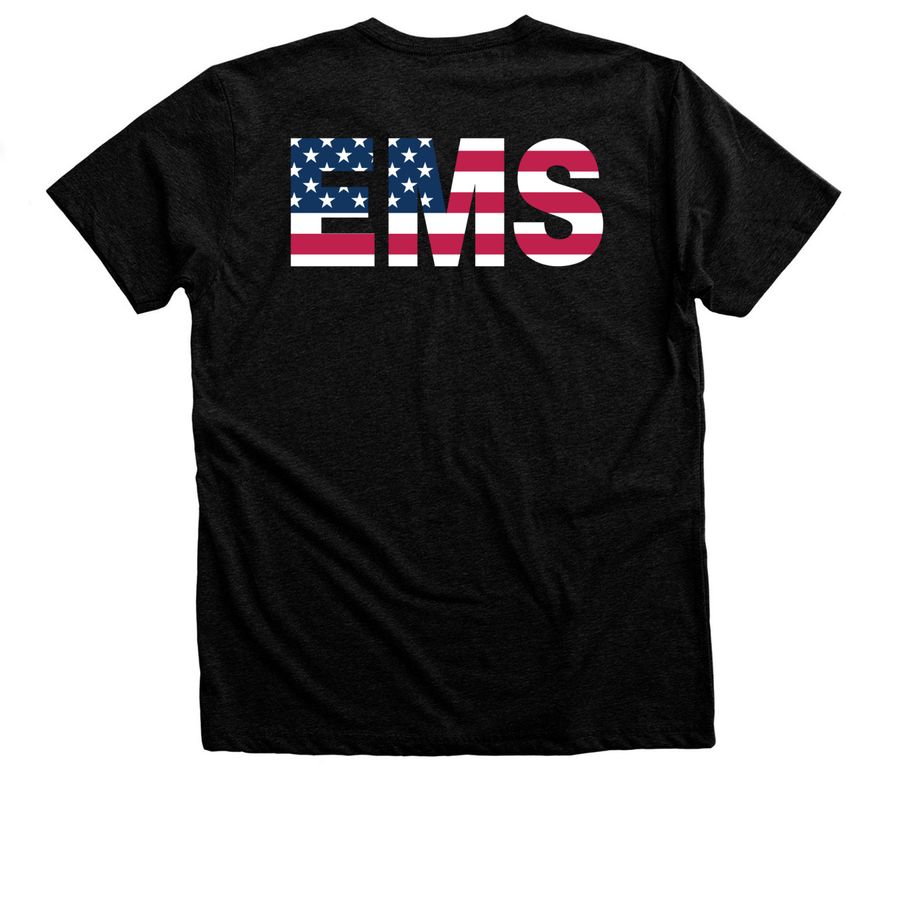 Larchmont VAC America 250, a Black Heather Premium Unisex Tee (back-view)