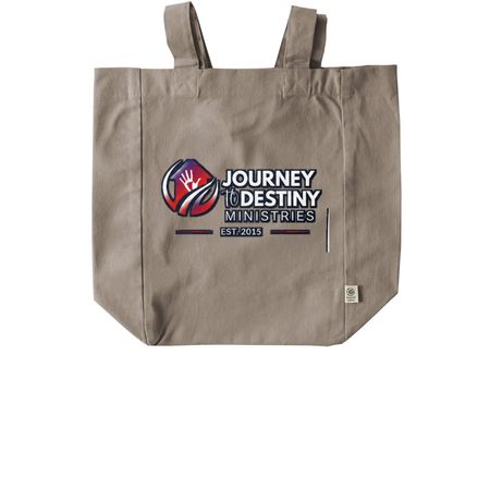 JTDM Recycled Tote Bag, a Pumice Recycled Cotton Tote Bag