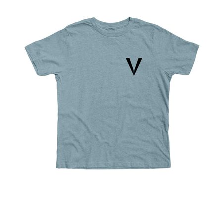 Top Player - Dark on Light, a Heather Blue Lagoon Premium Youth Tee