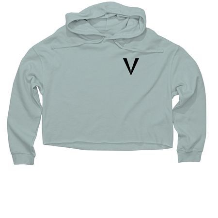 Top Player - Dark on Light, a Sage Women?s Lightweight Cropped Hoodie