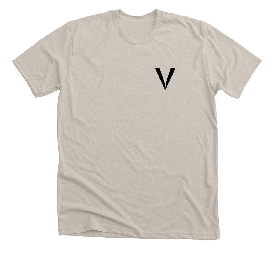 Top Player - Dark on Light, a Heather Dust Premium Unisex Tee