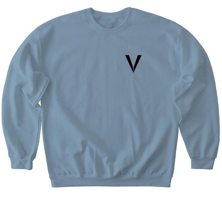 Top Player - Dark on Light, a Stone Blue Softstyle Crewneck Sweatshirt