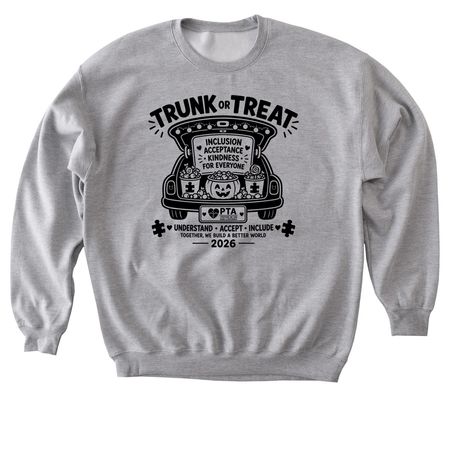 Trunk or Treat Design, a Sport Grey Softstyle Crewneck Sweatshirt