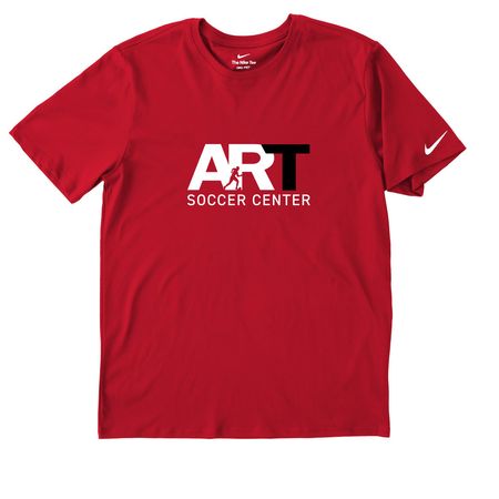 Nike Collection (White/Black Logo), a University Red Nike Dri-FIT Jersey Blend Performance Tee