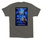 Police Week 2026, a Asphalt Premium Cotton Tee (back-view)