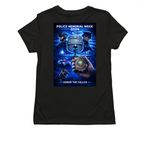 Police Week 2026, a Deep Black Allmade Eco Triblend Women?s Tee (back-view)