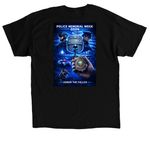 Police Week 2026, a Black Classic Unisex Tee (back-view)