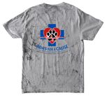 MVAE Paws for A Cause, a Smoke Comfort Colors Colorblast Tee (back-view)