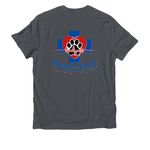 MVAE Paws for A Cause, a Terrain Grey Allmade Organic Cotton Unisex Tee (back-view)