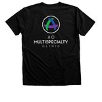 Branded Shirts, a Black Heather Premium Unisex Tee (back-view)