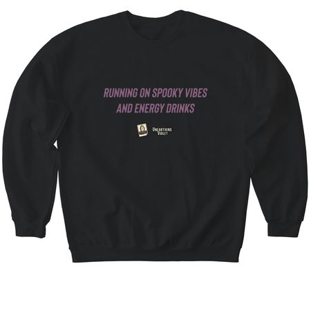Spooky Vibes, a Black Softstyle Crewneck Sweatshirt