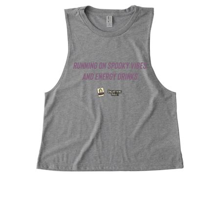 Spooky Vibes, a Aluminum Grey Allmade Eco Triblend Women?s Muscle Tank