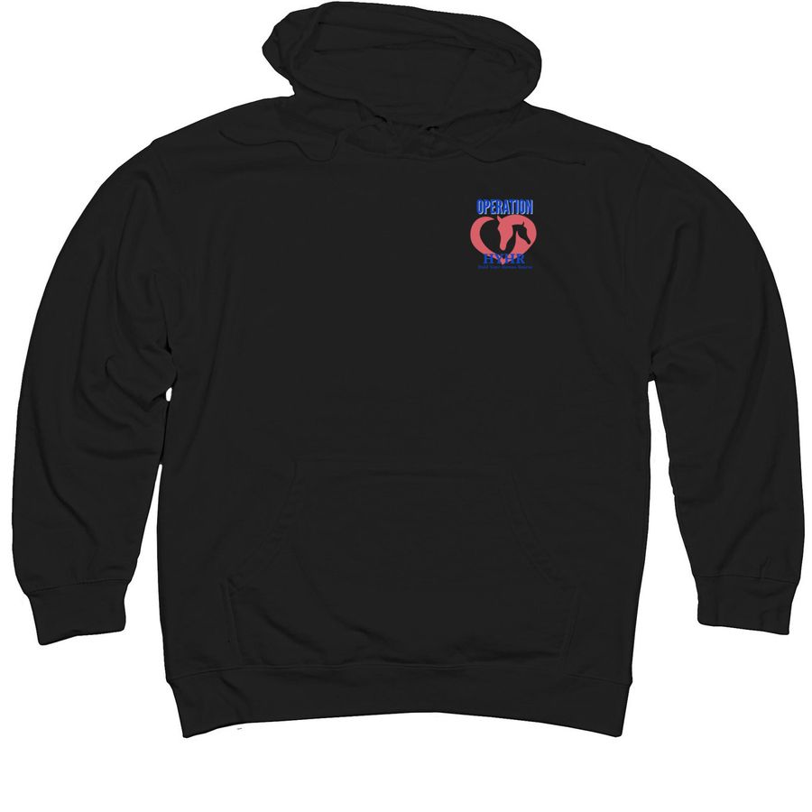 Campaign Hold Your Horses&nbsp;, a Black Midweight Pullover Hoodie