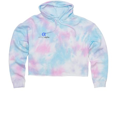 Cropped Hoodies, a Cotton Candy Women?s Tie Dye Cropped Hoodie