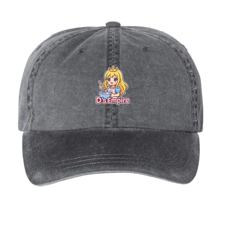D?s Empire!, a Black Printed Pigment Dye Baseball Cap