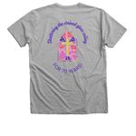 Ohio UM Clergywomen, a Athletic Heather Premium V-Neck Tee (back-view)