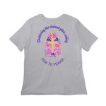 Ohio UM Clergywomen, a Solid Athletic Grey Women?s Relaxed Cotton Tee (back-view)
