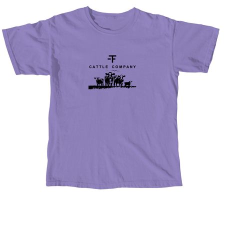 -TF Cattle Co Merch, a Violet Comfort Colors Unisex Tee